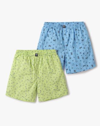 Pack of 2 Printed Boxer Shorts