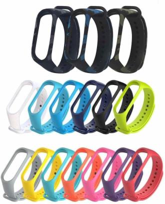 Askovid Grey, Yellow, Blue, Red, Pink, Purple, Brown, White, Blue, Blue, Purple, Black, Green, Blue, Grey And Grey Fitness Sport Replacement Wrist Smart Watch Strap Band Pack of 16
