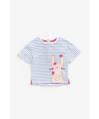 Mothercare Girls Multicolor Cotton Printed T-shirt