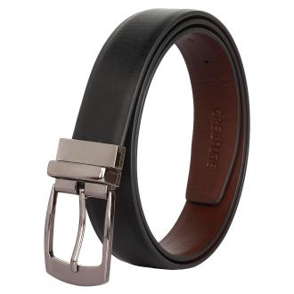 Creature Men's Reversible Pu-Leather Formal Belts(Color-Black/Brown||BL-026)
