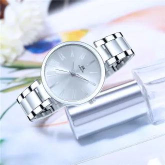 IIK COLLECTION Silver Stainless Steel Analog Watch For Women and Girls(IIK-2063W)