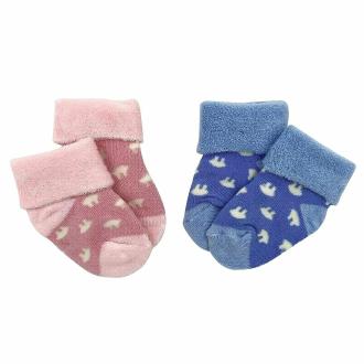 Youstylo Multicolor Cotton Socks for Newborn Toddlers (0 to 6 Months, Pack of 2) | Cotton Socks | Ankle length | Cotton Socks | Ankle length