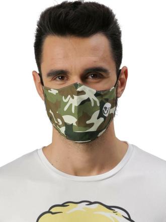 Vibe Mens Reuseable Anti Pollution,Anti Dust Printed Mask(Pack of 2)