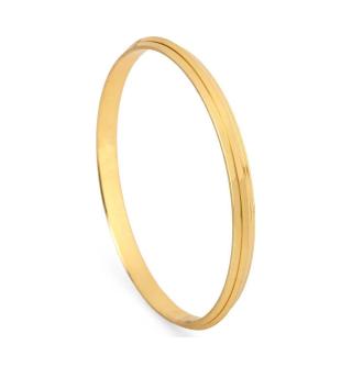 GoldNera Gold Plated Religious Sikkhi Kada Pure Golden Color 2.12 Size for Men Boys