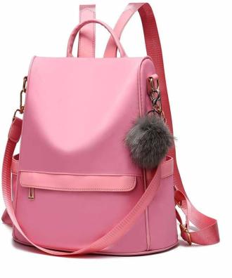 JAISOM Stylish Women Girls PU Leather Backpack For College School Office Tution Travelling