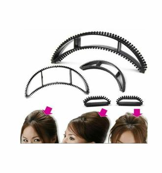 GADINFASHION Black Plastic Womens Puff Bumpit Hair Accessory Set (Pack of  6) - JioMart