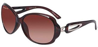 ELEGANTE UV Protected Oval Brown Sunglasses For Women
