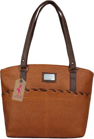 Ritupal Collection Women Brown Synthetic Leather Tote Bag