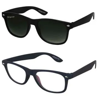 ELEGANTE Multicolor Sunglasses For Men (Pack Of 2)