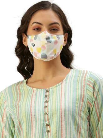 Vibe Womens Reuseable Anti Pollution,Anti Dust Printed Mask(Pack of 2)