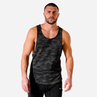 HotButton Men's Camouflage Army Designer Sports Gym Vest Modern Fit Gymwear Stringer Size M