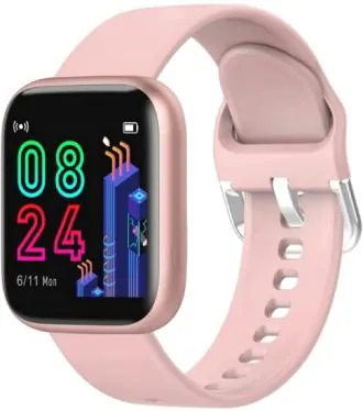 Swadesi Stuff Unisex Pink Premium Smartwatch With Bluetooth Call, Activity Tracker and Touch Screen For Men, Women (i8 Pro+)