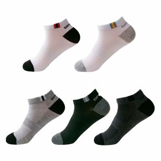 Youstylo SK1210A Men Multicolor Solid Cotton Bamboo Ankle Length Socks (Free Size, Pack of 5) | Cotton Socks | Ankle length | Cotton Socks | Ankle length