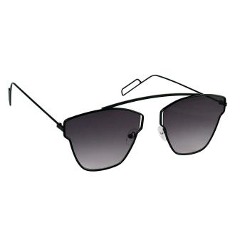 ELEGANTE UV Protected Square Black Sunglasses For Men And Women