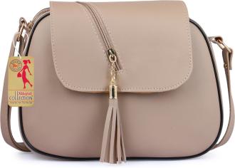 Ritupal Collection Girl Beige Leatherette Sling Bag