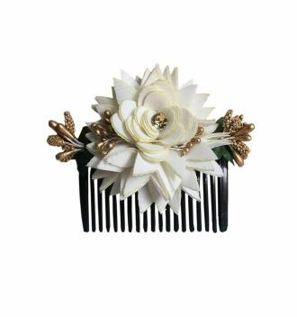 GADINFASHION White Womens Bridal Fancy Floral Clip Hair Accessories -  JioMart