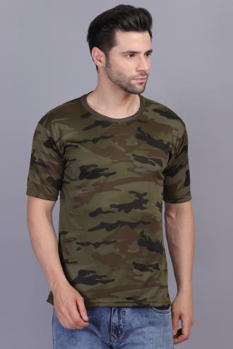 AXOLOTL Army/Military Style Camaouflage T-shirt for men (Dry Fit)