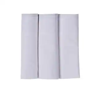 CRUMPLED Men's 100% Cotton Premium White Handkerchiefs/Hanky (50cmx50cm, Pack of 3)