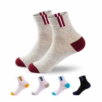 Youstylo SK1212A Men Multicolor Solid Cotton Bamboo Ankle Length Socks (Free Size, Pack of 5) | Cotton Socks | Ankle length | Cotton Socks | Ankle length