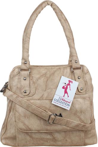 Ritupal Collection Women Beige Synthetic Leather Hand-Held Bag