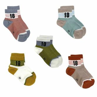 Youstylo Multicolor Cotton Ankle Length Comfortable Socks for Kids (1 to 3 Years, Pack of 5) | Cotton Socks | Ankle length | Cotton Socks | Ankle length