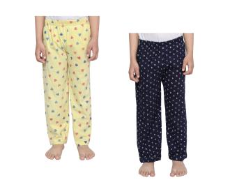 IndiWeaves Boys Printed Soft Cotton Regular Fit Pyjamas Lower (Pack of 2)