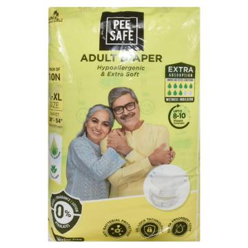 Pee Safe Adult Diaper Extra Large High Absorbency (pack of 10) 1's