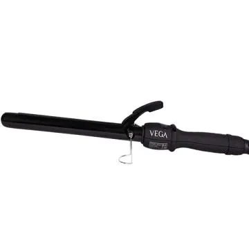 VEGA Long Curl Hair Curler-22 mm With Ceramic Coated Barrel and LCD Temperature Display (VHCH-04) Black 1 gm