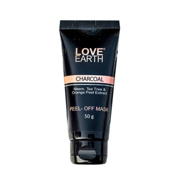 Love Earth Charcoal Peel Off Mask with Activated Charcoal and Neem Extracts 50 gm