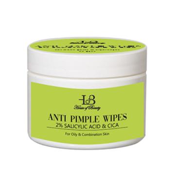 House of Beauty ANTI PIMPLE WIPES with 2% SALICYLIC ACID & CICA (55 PADS) 55's