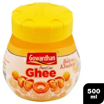 Gowardhan Pure Cow Ghee 500 ml (Jar)