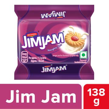 Britannia Jimjam Sandwich Biscuits 138 g