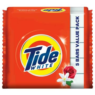 Tide White Detergent Bar 200 g (Pack of 5)