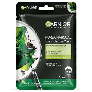 Garnier Pure Charcoal Black Serum Mask 28 g