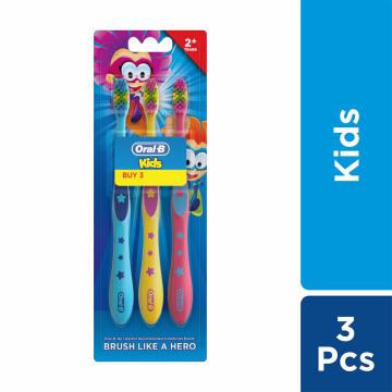 Oral-B Hero Kids Toothbrush (Pack of 3) (2+ Years)