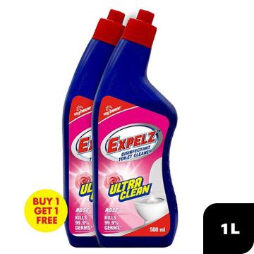 My Home Expelz Rose Disinfectant Toilet Cleaner 500 ml (Buy 1 Get 1 Free)