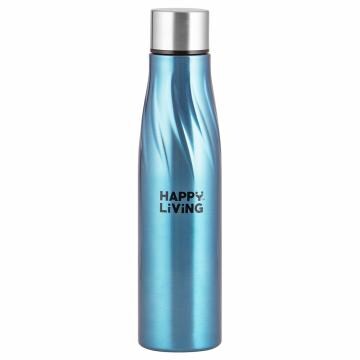 Happy Living Blue Stylo Stainless Steel Water Bottle 1 L