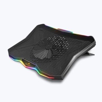 Zebronics NC7000 Laptop Cooler with Stand, Powerful 170 mm fan, RGB strips