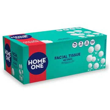 Home One 2 Ply Facial Tissues 200 pcs