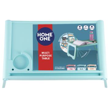 Home One Blue Plastic Foldable Table 63x36.5x24 cm
