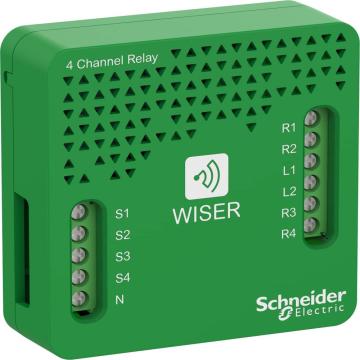 Wiser 4 Channel Automation Relay with App and Voice Control