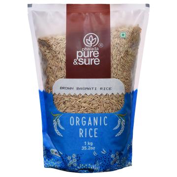 Phalada Pure & Sure Organic Brown Basmati Rice 1 kg