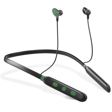 Gizmore GIZ MN221 Ultra Beat Bluetooth Wireless Neckband Earphone with Dual Pairing & Fast Charging (Green)