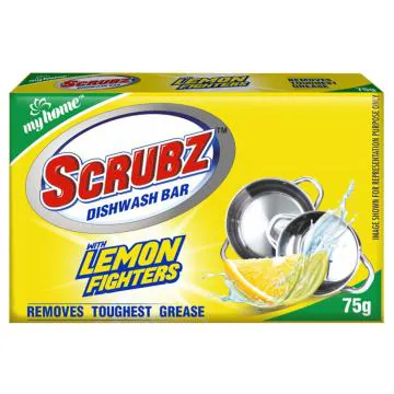 My Home Scrubz Lemon Fighters Dishwash Bar 75 g