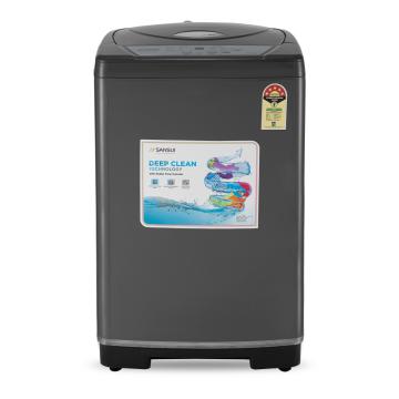 Sansui 7.5 Kg Fully Automatic Top Loading Washing Machine with 10 Wash Programs, JSP75FTL-2024B, Dark Grey