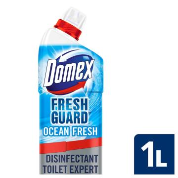 Domex Fresh Guard Ocean Fresh Disinfectant Toilet Expert 1 L