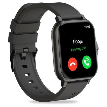 pTron Pulsefit P261 Bluetooth Calling Smartwatch, 1.7 inches, 1-year warranty, Smart Features Smart Notifications, Camera Remote Control, Listen to Music on the Watch, Raise & Wake Display, BLACK