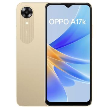 Oppo A17K 64 GB, 3 GB RAM, Gold, Mobile Phone