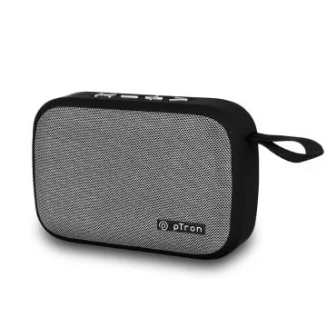 pTron Musicbot Lite 5W Mini Bluetooth Speaker With 6Hrs Playtime, Immersive Sound, 40mm Driver, Bluetooth V5.1 Connectivity, Integrated Music & Call Button Controls (Black)