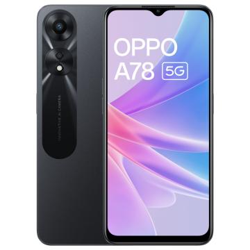 Oppo A78 5G 128 GB, 8 GB RAM, Glowing Black, Mobile Phone